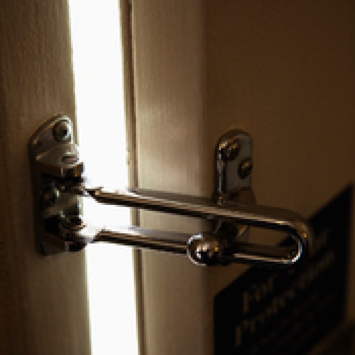Heavy Duty Swinging Bar Slide Bolt Entry Security Door Guard Security hasp recessed door jr international - 6