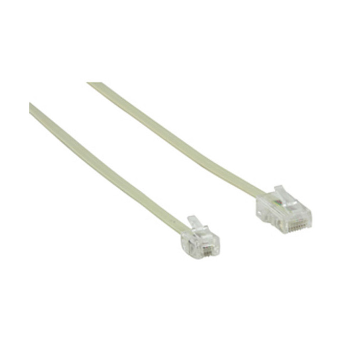 Rj11 6p4c telephone cable 10m 8p4c plug to rj45 cable hqb t017/10 phone konig - 2
