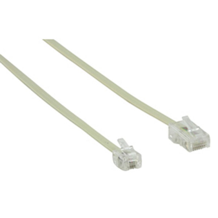 Rj11 6p4c telephone cable 10m 8p4c plug to rj45 cable hqb t017/10 phone konig - 2