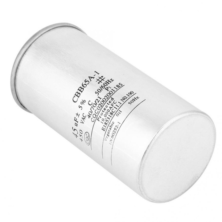 Starterkondensator CBB65 45UF Motor Kompressor Klimaanlage 450V Kühlschrank Waschmaschine Lüfter