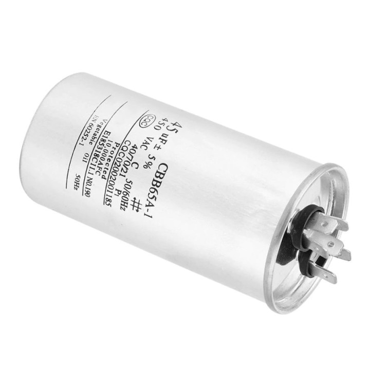 Starter capacitor CBB65 45UF motor Compressor Air conditioner 450v refrigerator washing machine fan
