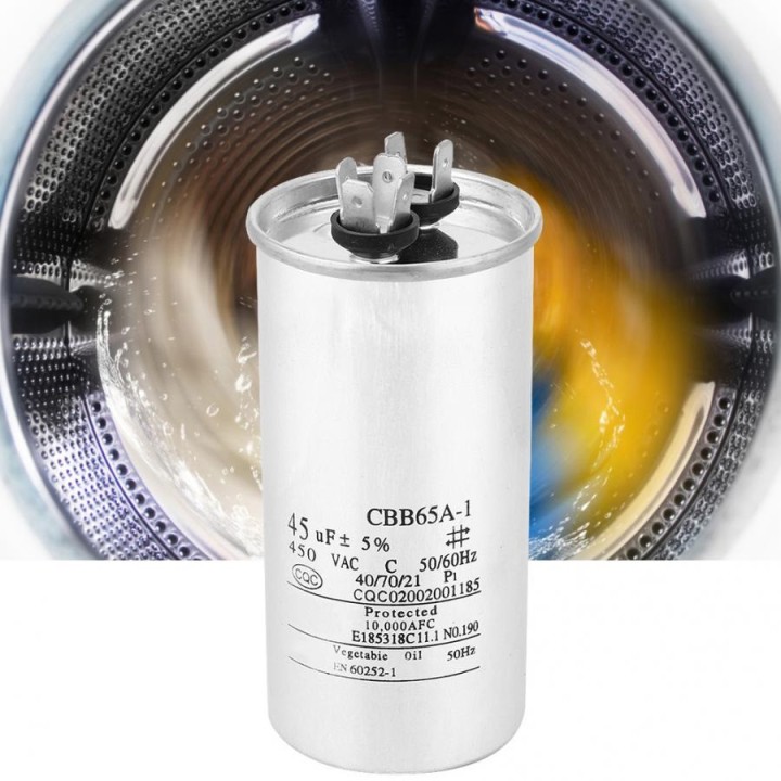 Starter capacitor CBB65 45UF motor Compressor Air conditioner 450v refrigerator washing machine fan