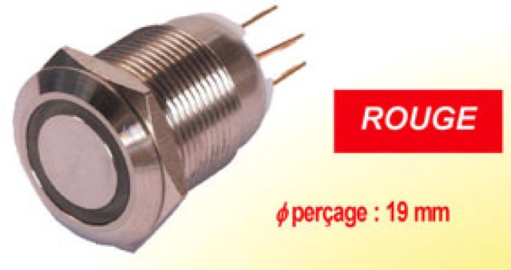 Tastschalter rote led-sicherheitslicht schuss cods5002r cen - 1