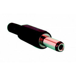 Stromstecker 2.5 x 5.5 x 14mm zum schweissen (einzelstuck) elektrischer anschliesser cd012 velleman velleman - 1