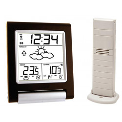 Stazione meteorologica di temperatura sensore di allarme orologio 868mhz wireless barometro velleman ws9135 velleman - 1