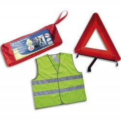 Kit seguridad carretera chaleco + triangulo reflectante signalisacion r27 en11 prodhex - 1