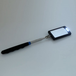 8cm adjustable inspection mirror, folding at four levels, endoscope with 2 led lighting under the car.