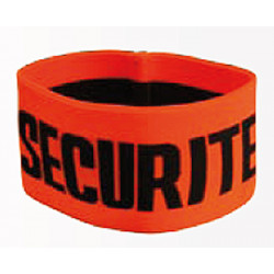 Armband securite orange fluorescent velcro security armband security armbands jr international - 2