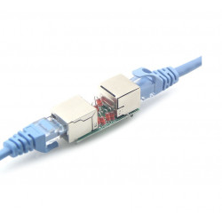 RJ45 LAN Adapter Ethernet Network Arrester Surge Protector Lightning Arrester Shielded Aluminum