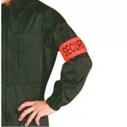 Armband securite orange fluorescent velcro security armband security armbands jr international - 4