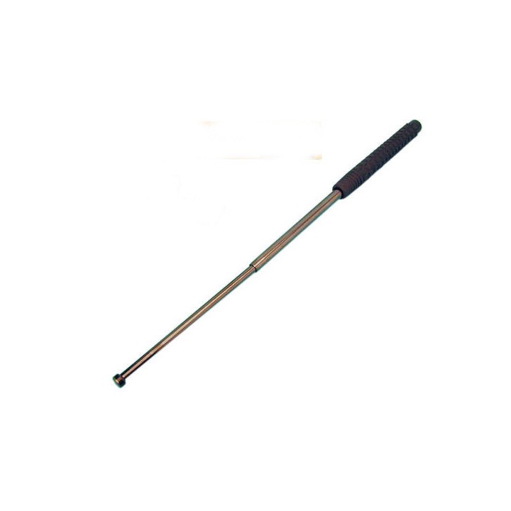 Manganello telestopico 26'' 26 67cm ø25mm nero acciaio autodifesa antiaggressione esp - 1
