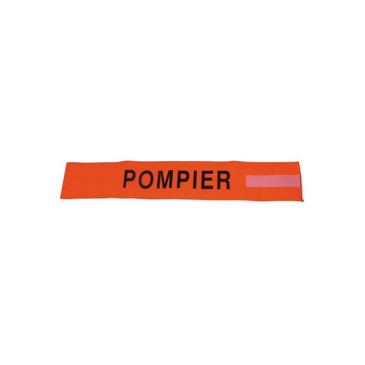 Armbinde fur feuerwehrmann farbe orange fluoreszierend mit klettverschluss armbinde sicherheit armbinde jr international - 1