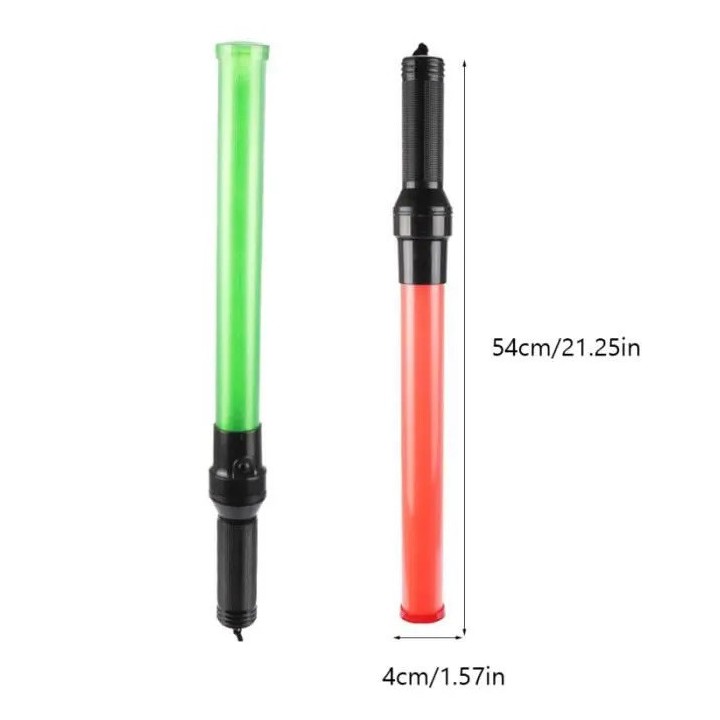 1 batone luminoso rosso + 1 verde batone luminoso batoni luminosi jr international - 1