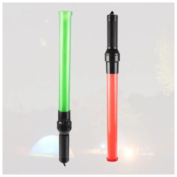 1 batone luminoso rosso + 1 verde batone luminoso batoni luminosi jr international - 2