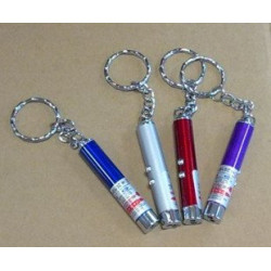 2in1 red laser pointer w led keychain torch flashlight jr  international - 7