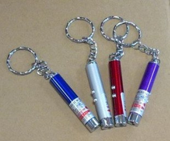 2 in 1 puntatore laser rosso raggio tasca torcia a luce bianca lazer portachiavi 150m jr  international - 7