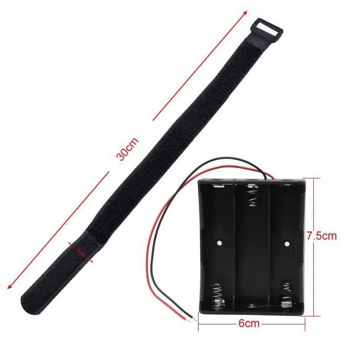 5 Batteria supporto di caso per 3 x 18650 3.7V Batterie jr  international - 10
