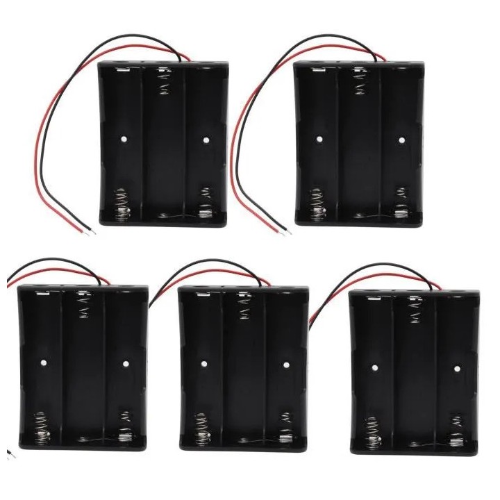 5 Batteria supporto di caso per 3 x 18650 3.7V Batterie jr  international - 11