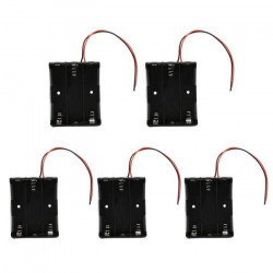 5 Batteria supporto di caso per 3 x 18650 3.7V Batterie jr  international - 13