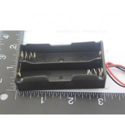 5 x 3.7V cuadro titular Clip Caso Negro Con Alambre para 2 18650 jr  international - 7