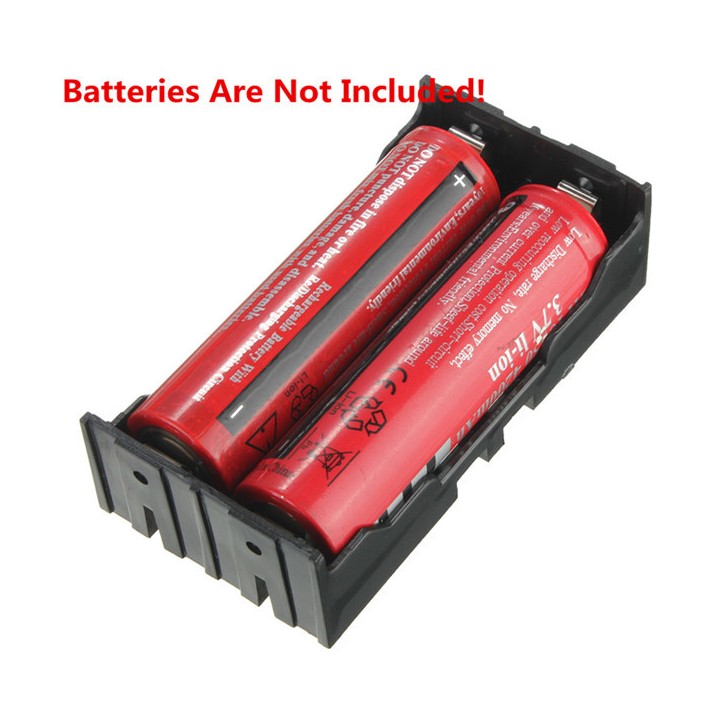 5 x 3.7V cuadro titular Clip Caso Negro Con Alambre para 2 18650 jr  international - 9