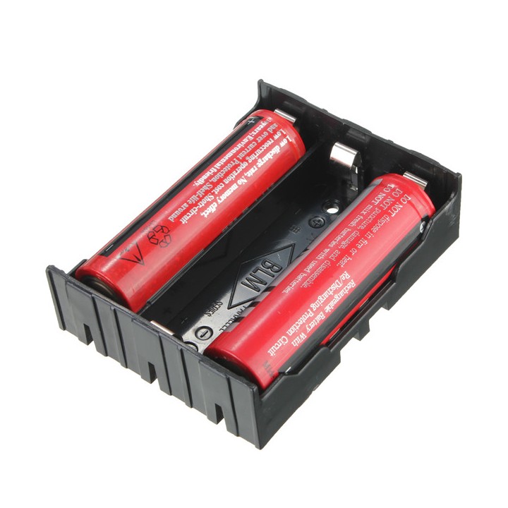 2 Batteria supporto di caso per 3 x 18650 3.7V Batterie dealx - 7
