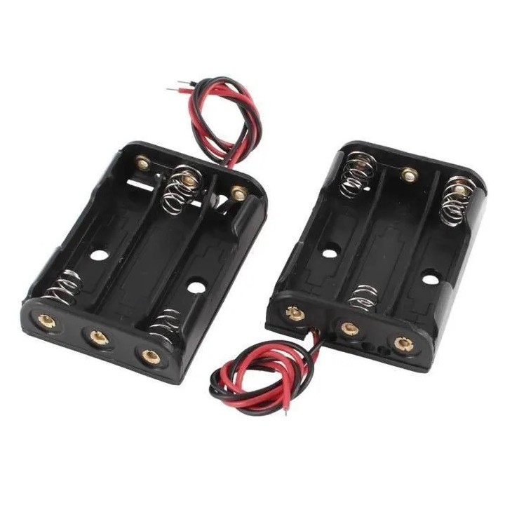 2 Batteria supporto di caso per 3 x 18650 3.7V Batterie dealx - 10