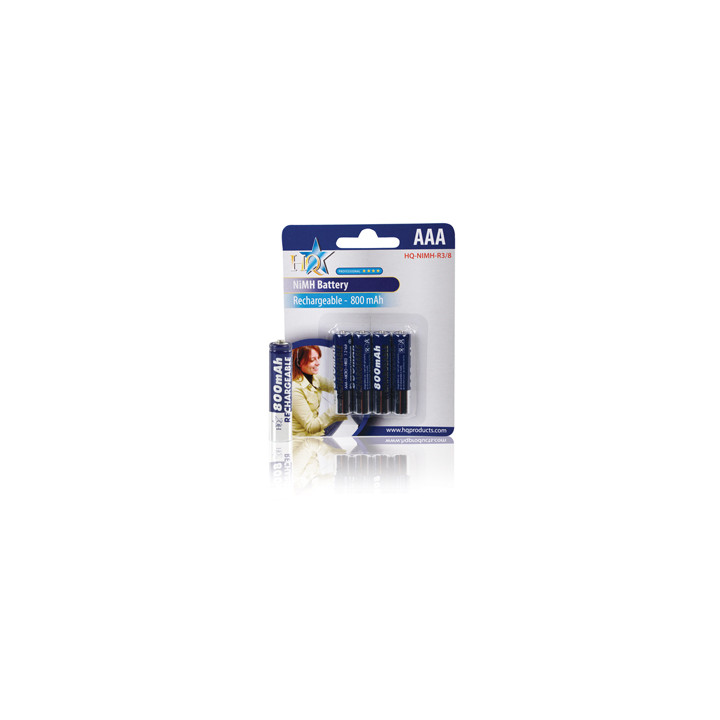 Wiederaufladbare batterie 1.2v 800mah (4st. Karte) lr3 lr03 aaa nickel mh (4 wiederaufladbare batterie ) konig - 1