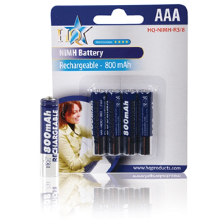 Wiederaufladbare batterie 1.2v 800mah (4st. Karte) lr3 lr03 aaa nickel mh (4 wiederaufladbare batterie ) konig - 1