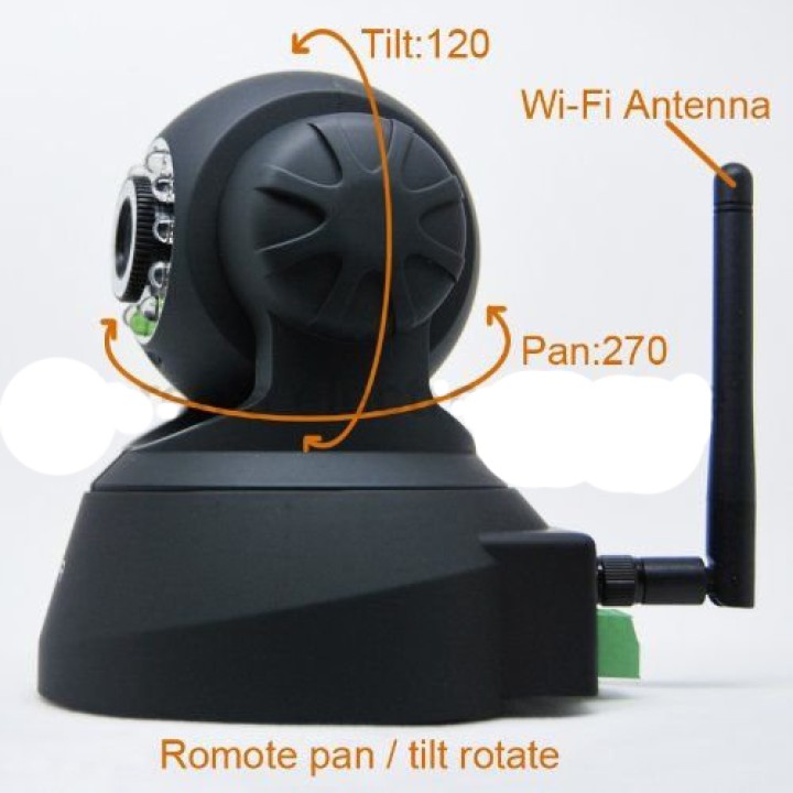Motorisierte ip-kamera drahtlos farbe iphone kompatibel audio pan tilt blackberry jr international - 5