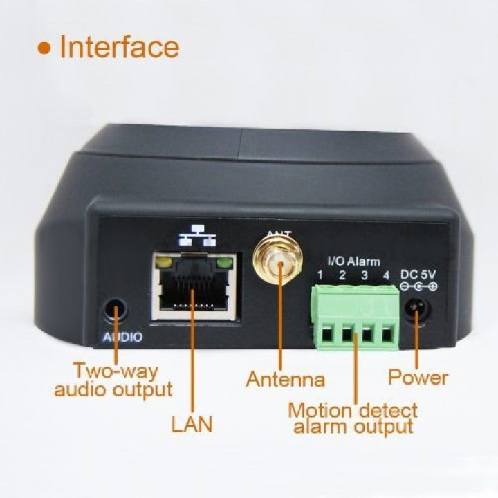 Motorizzata telecamera ip wireless wifi a colori compatibile audio iphone pan tilt jr international - 7