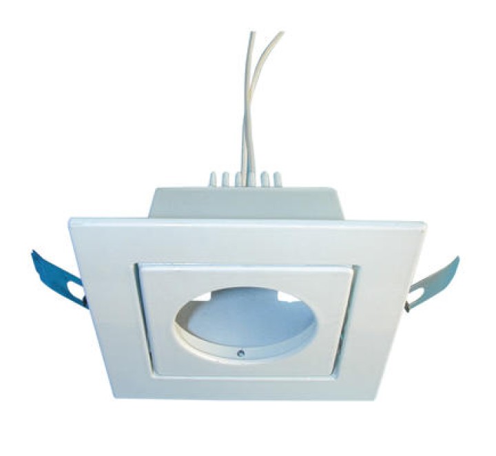 Foco baja tension 12v para empotrar cuadro orientable jr international - 1