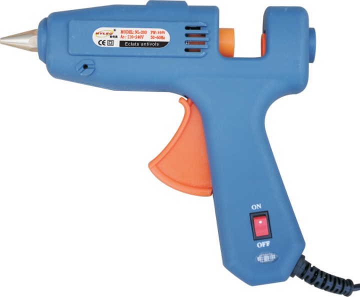 Pro klebepistole 220v 80w 11mm nl203 temperatur einstellbar integrierter halterung robur - 1