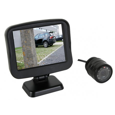 Auto retromarcia telecamera di sorveglianza camset27 display a colori integrato nel paraurti velleman - 1