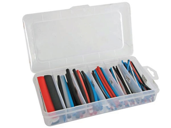 Set di calore multicolore termoretraibile 10 centimetri 170 pz estset2 nel vano portaoggetti velleman - 1