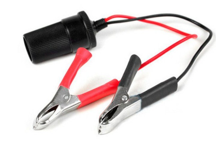Adaptador para conector mechero con pinzas para bateria velleman - 1