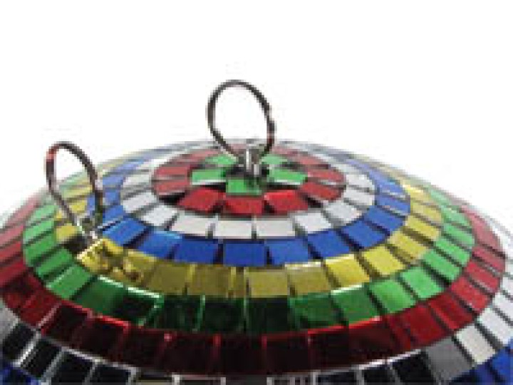 Sfaccettato palla 30 centimetri multicolore effetto di luce vdl30cmb velleman - 1