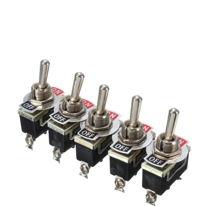 Interruptor basculante impermeable 15A 250V SPST 2 pines 2 terminales ON / OFF para coche barco