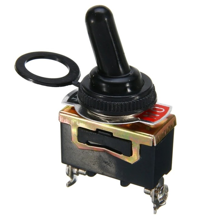 Interrupteur a Bascule etanche 15A 250V SPST 2 Pins 2 Terminal ON/OFF Pour Voiture bateau