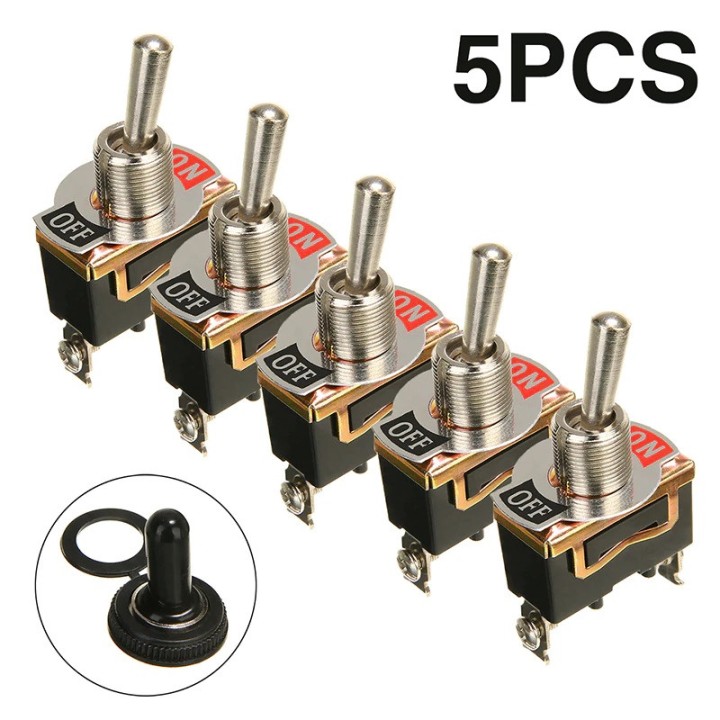Interrupteur a Bascule etanche 15A 250V SPST 2 Pins 2 Terminal ON/OFF Pour Voiture bateau