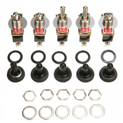 Interruptor basculante impermeable 15A 250V SPST 2 pines 2 terminales ON / OFF para coche barco