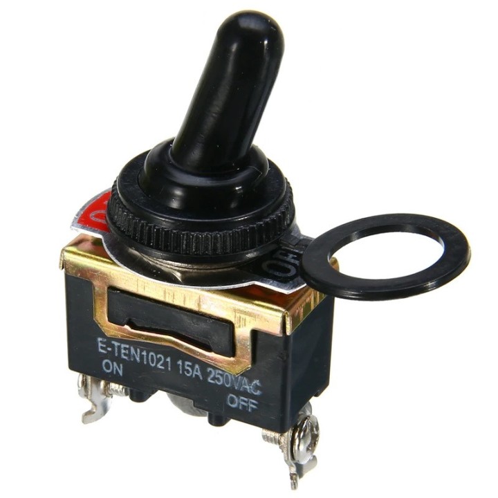 Interrupteur a Bascule etanche 15A 250V SPST 2 Pins 2 Terminal ON/OFF Pour Voiture bateau