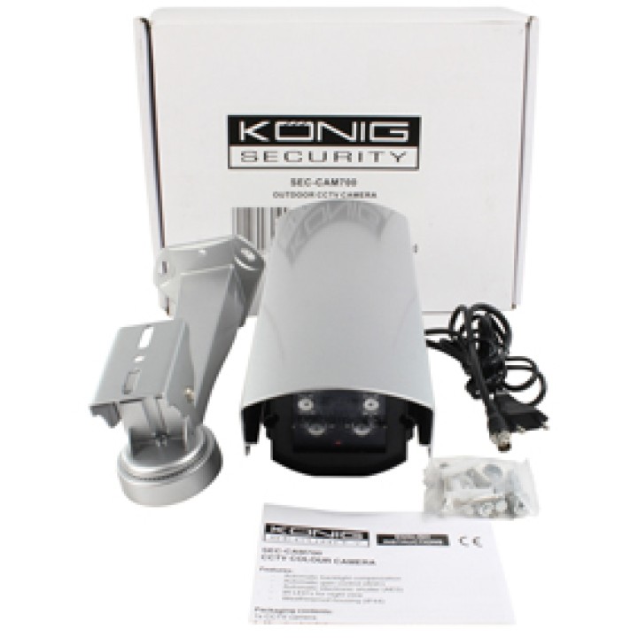 Camara de seguridad profesional colo infrarrojo vision nocturna könig sec cam700 konig - 2