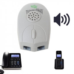 Amplificador de teléfono fijo con timbre muy fuerte para personas mayores
