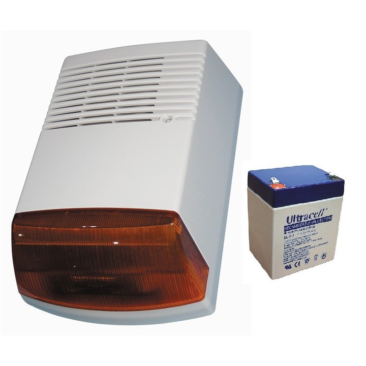 Eletronische ausserealarmsirene 120db 12vcc mit tonvorrichtung selbstversorgung eliminator 3i - 2