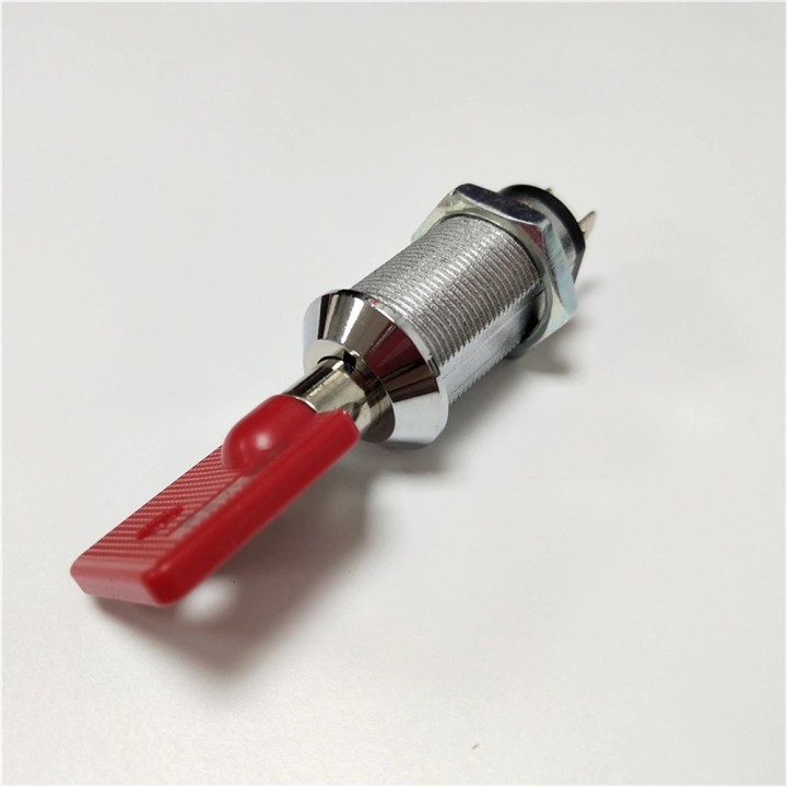 Serrure electrique 2 plots 1 sortie 6 clefs rondes code identique interrupteur marche arret commutateur