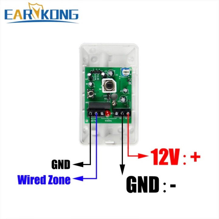Detector infrared motion detector 12vdc animal immunity for pets of less than 15kg alarm detector pir passive jr international -