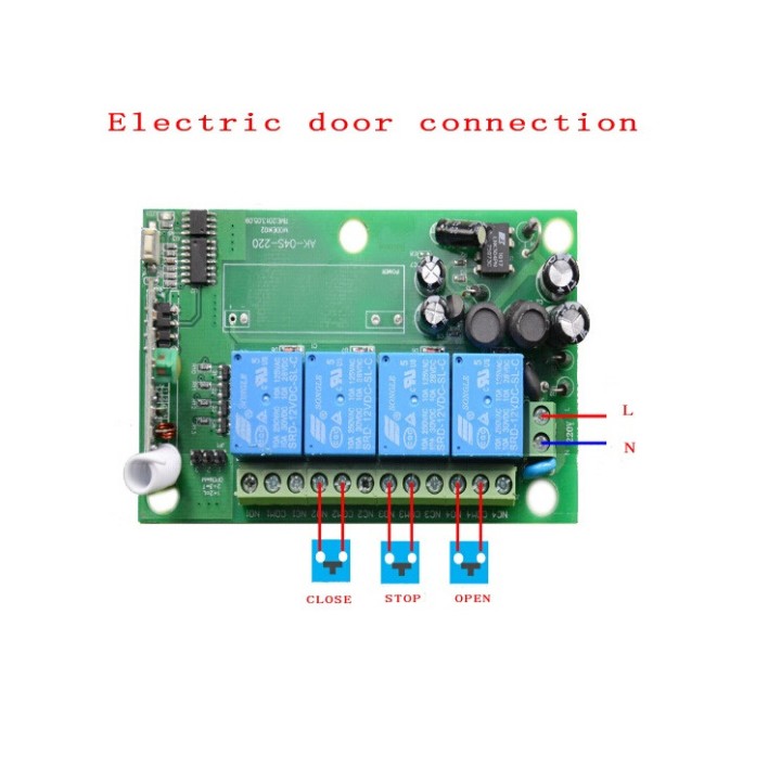 Télécommande Sans Fil AC 220 V 4CH 4 CH Système CommutateurLumière Commutateur Relais Module Récepteur Radio Émetteur 433Mhz