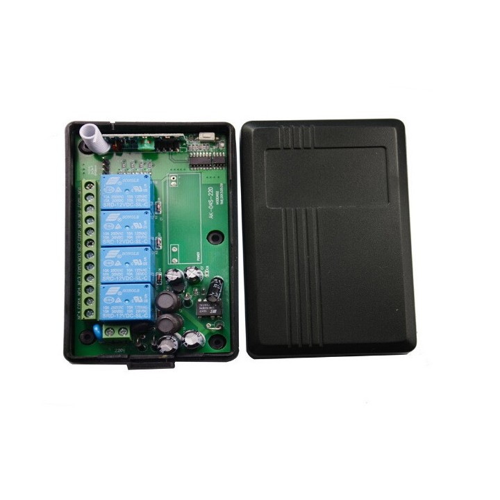 Télécommande Sans Fil AC 220 V 4CH 4 CH Système CommutateurLumière Commutateur Relais Module Récepteur Radio Émetteur 433Mhz