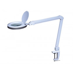 Led desk lamp with magnifying glass 8 dioptre 8w 80 leds white velleman - 1